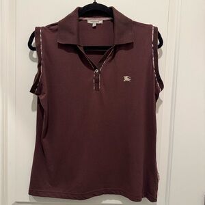 Burberry Women's Sleeveless Tank Top, Brown, Size L